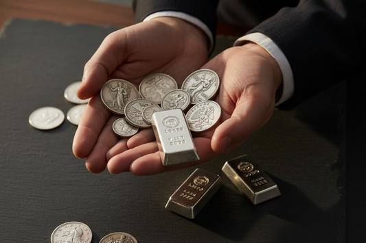 The Difference Between Silver Coins, Rounds, and Bars