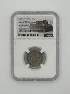 1942-1945 Jefferson War Nickel 5C — NGC Genuine | World War II Era