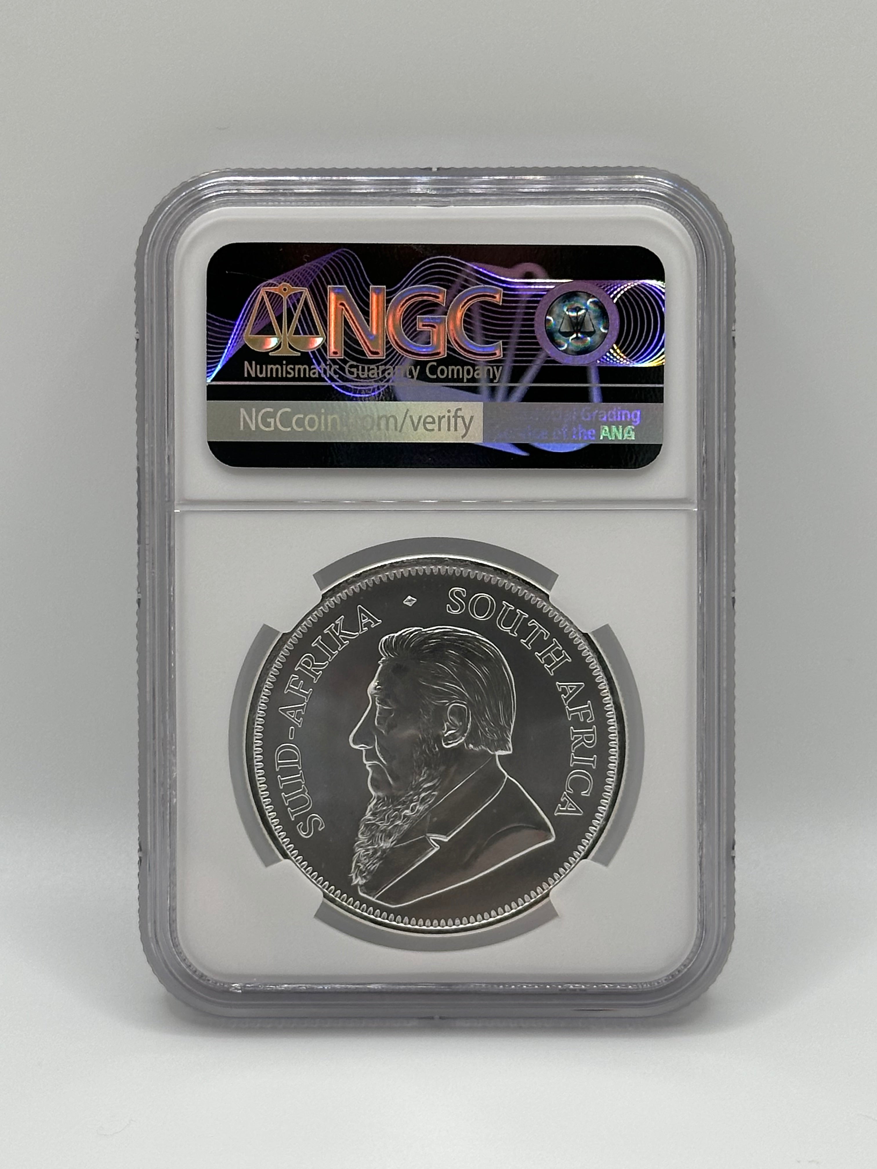 2021 South Africa 1 Krugerrand Silver NGC MS69