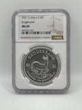 2021 South Africa 1 Krugerrand Silver NGC MS69