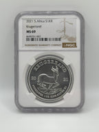 2021 South Africa 1 Krugerrand Silver NGC MS69