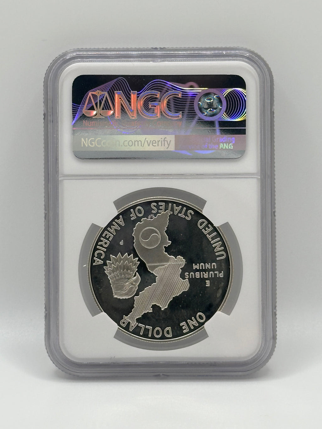1991-P Korean War Memorial $1 Silver Dollar — NGC Gem BU