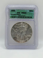 2002 American Silver Eagle $1 MS69 — ICG Certified