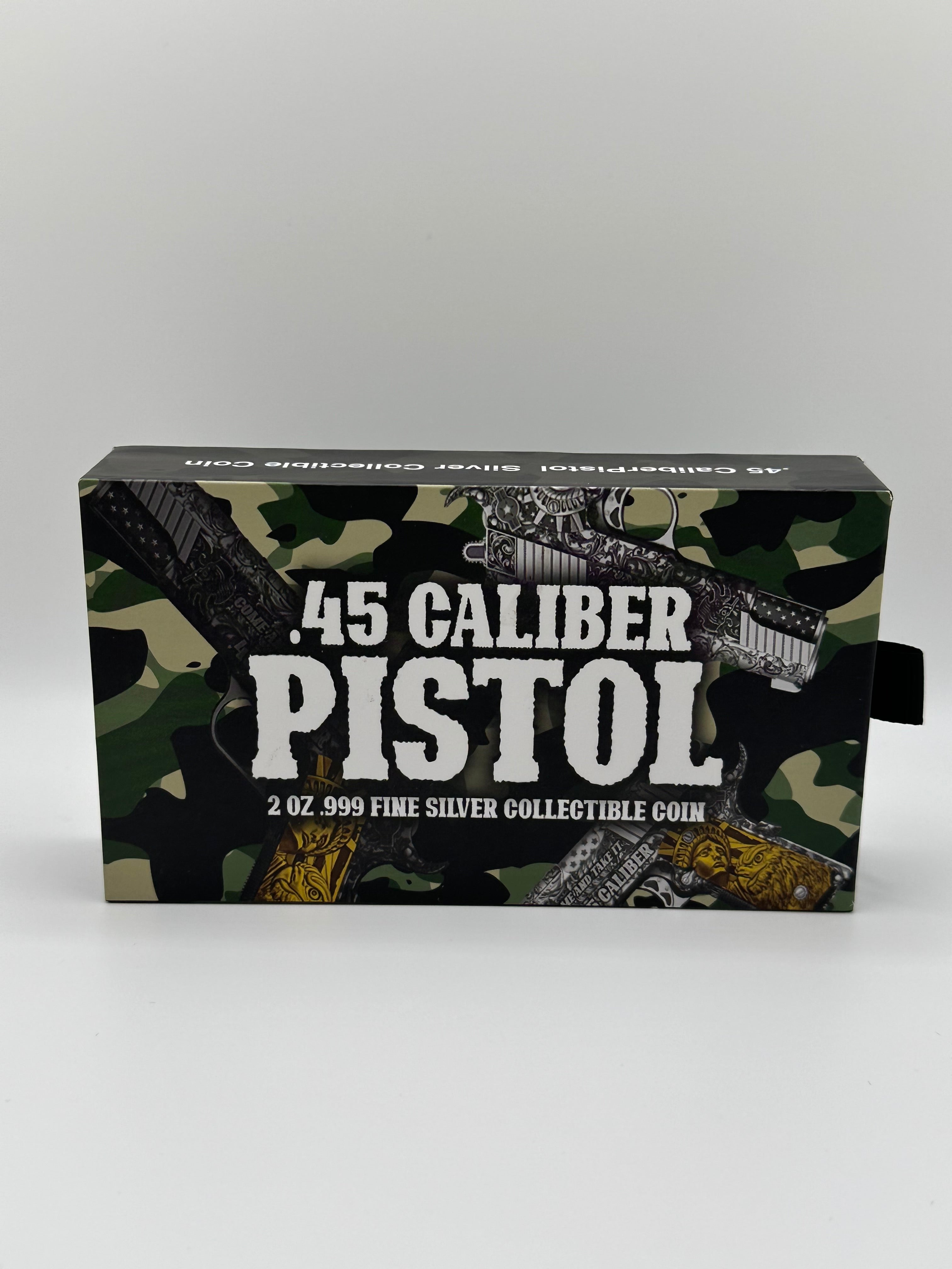 2 OZ SILVER .45 CALIBER PISTOL