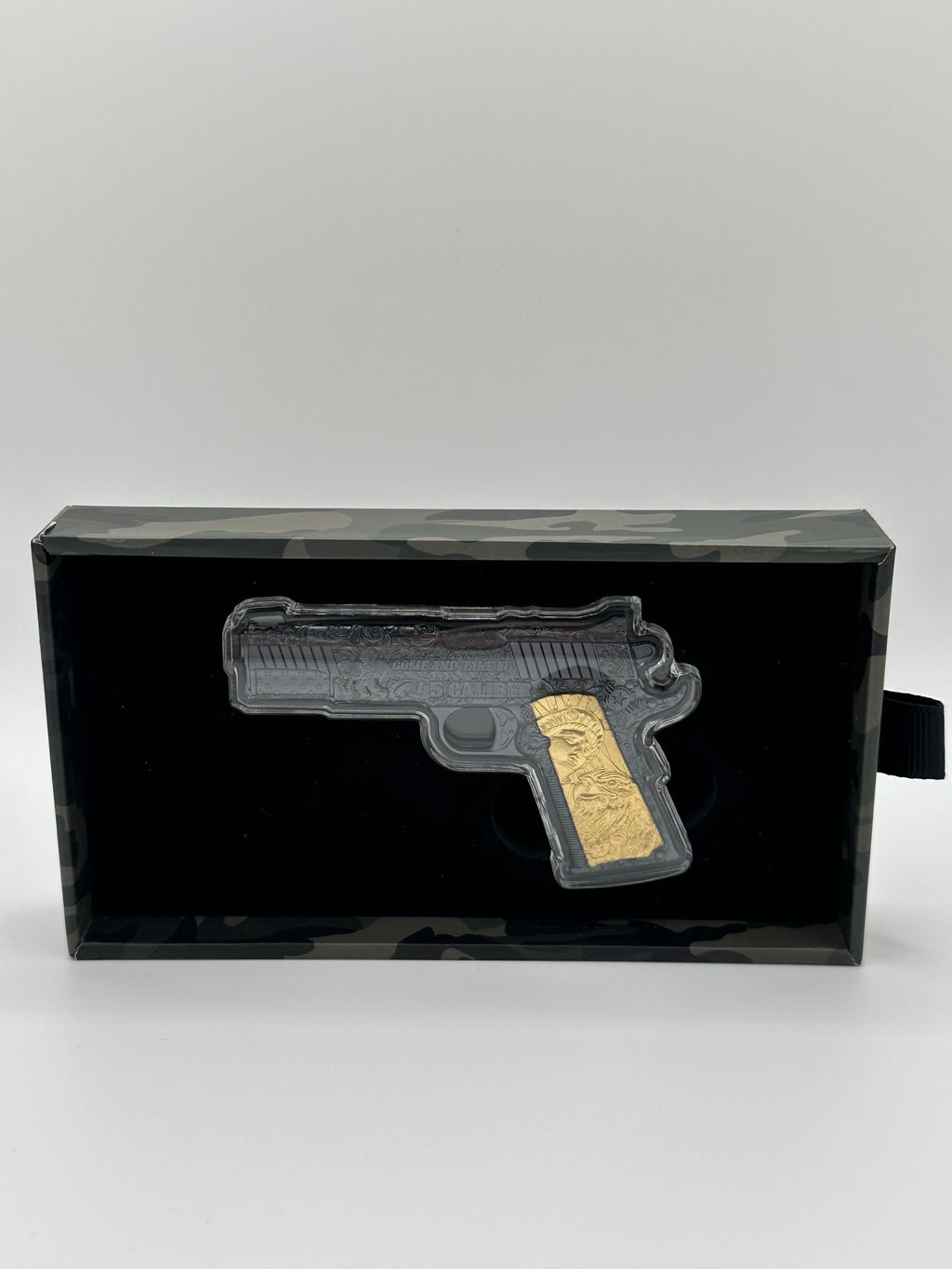 2 OZ SILVER .45 CALIBER PISTOL
