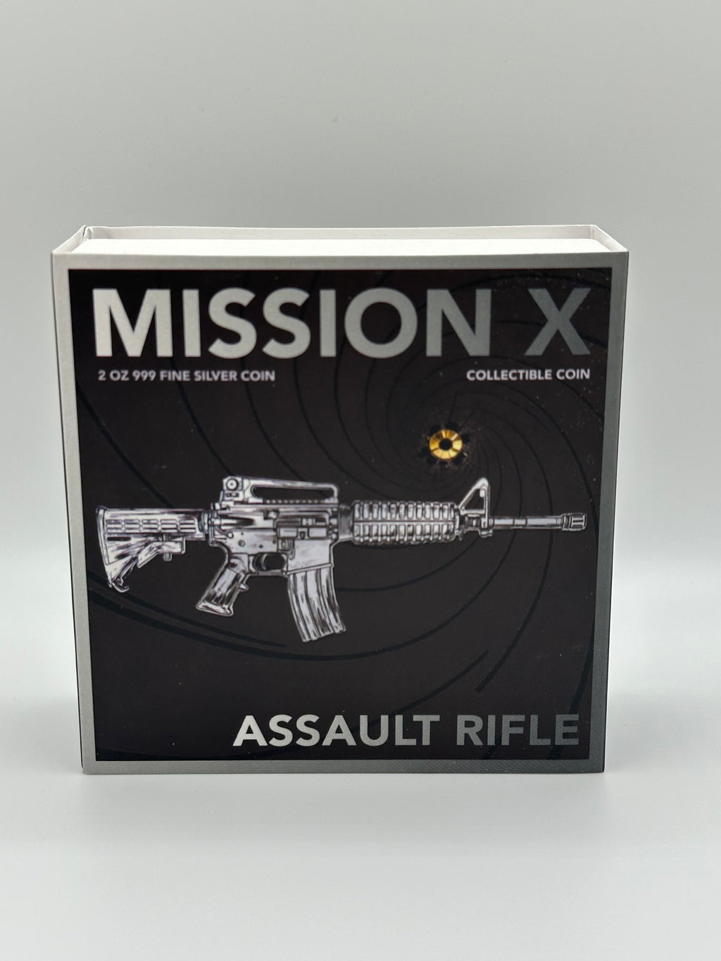 Mission X – Assault Rifle 2 oz Fine Silver Coin – Samoa 2025 – 5 Tala .999 Silver