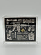 Mission X – Assault Rifle 2 oz Fine Silver Coin – Samoa 2025 – 5 Tala .999 Silver