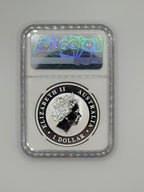 2013-P Australia 1 oz Silver Kookaburra with Snake Privy MS70 — NGC Certified