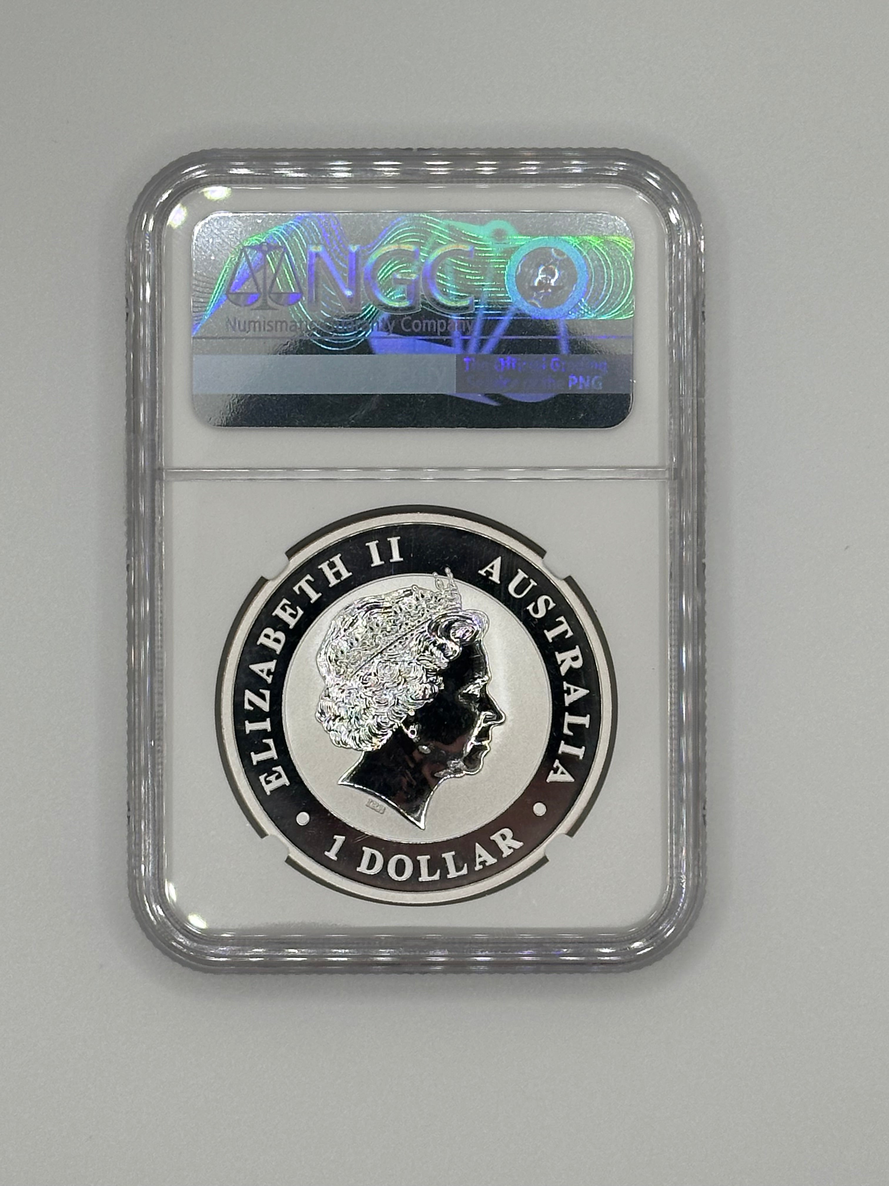 2013-P Australia 1 oz Silver Kookaburra with Snake Privy MS70 — NGC Certified