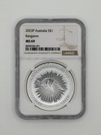2023-P Australia 1 oz Silver Kangaroo MS69 — NGC Certified