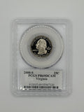 2000-S Virginia State Quarter 25C PR69 Deep Cameo — PCGS Certified