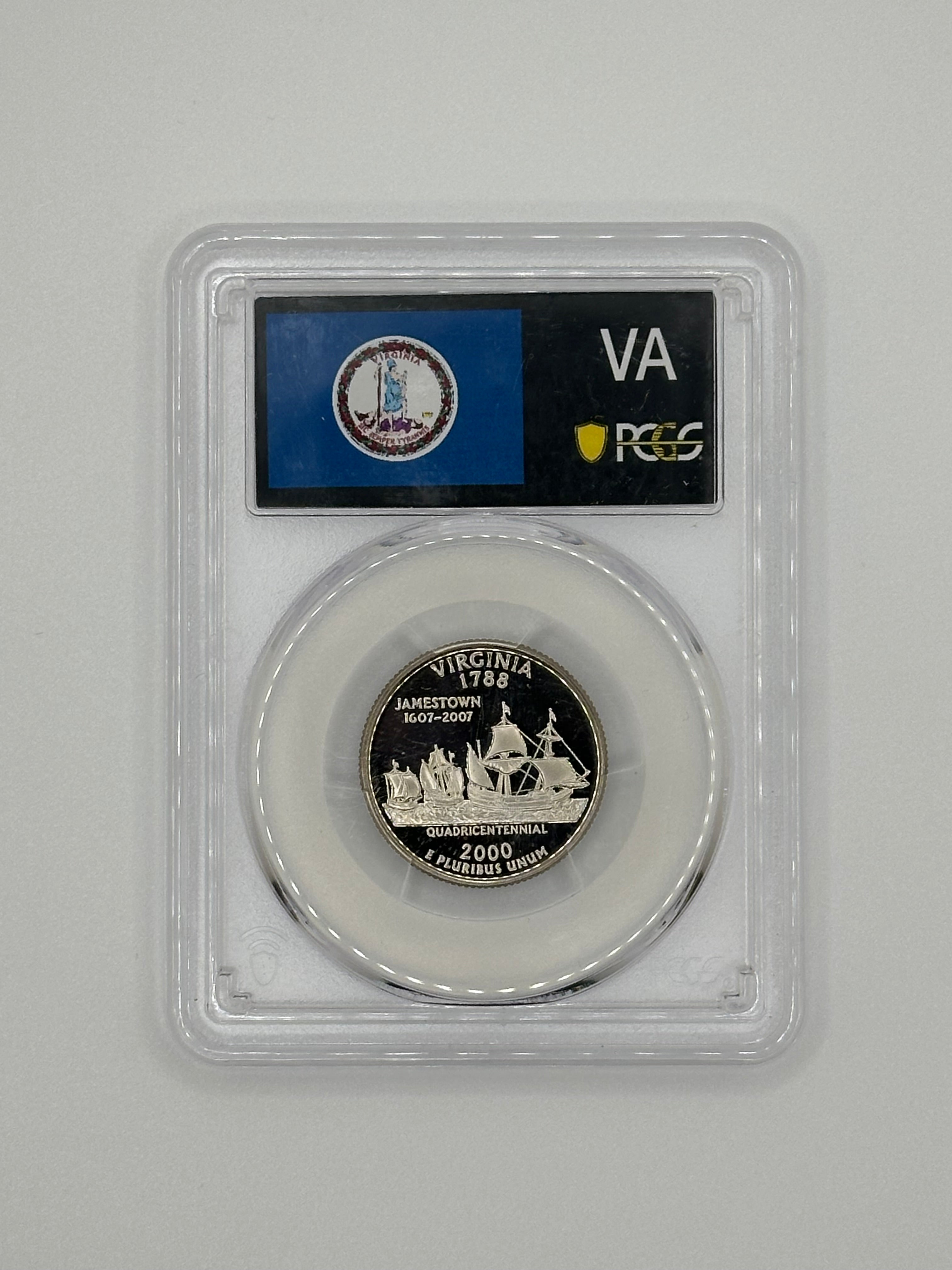2000-S Virginia State Quarter 25C PR69 Deep Cameo — PCGS Certified