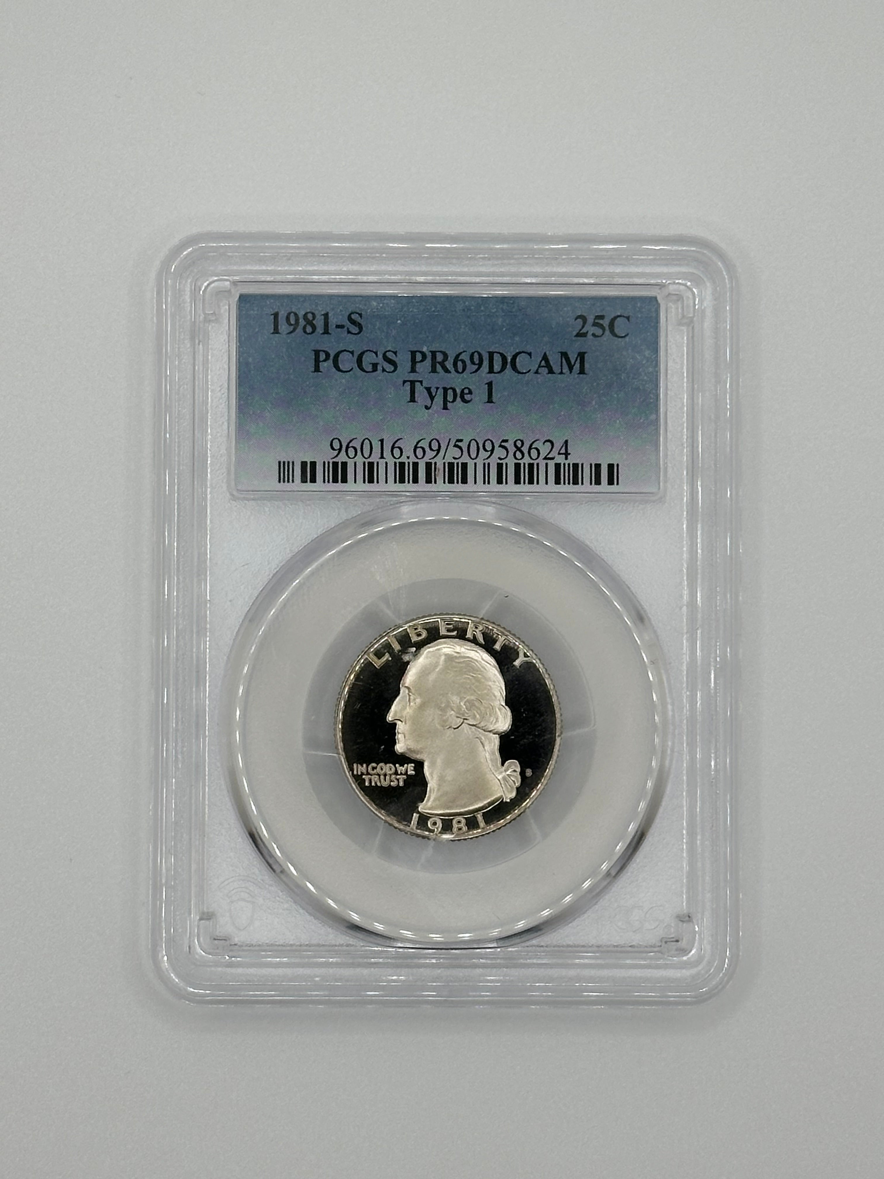 1981-S Washington Quarter 25C PR69 Deep Cameo — PCGS Certified