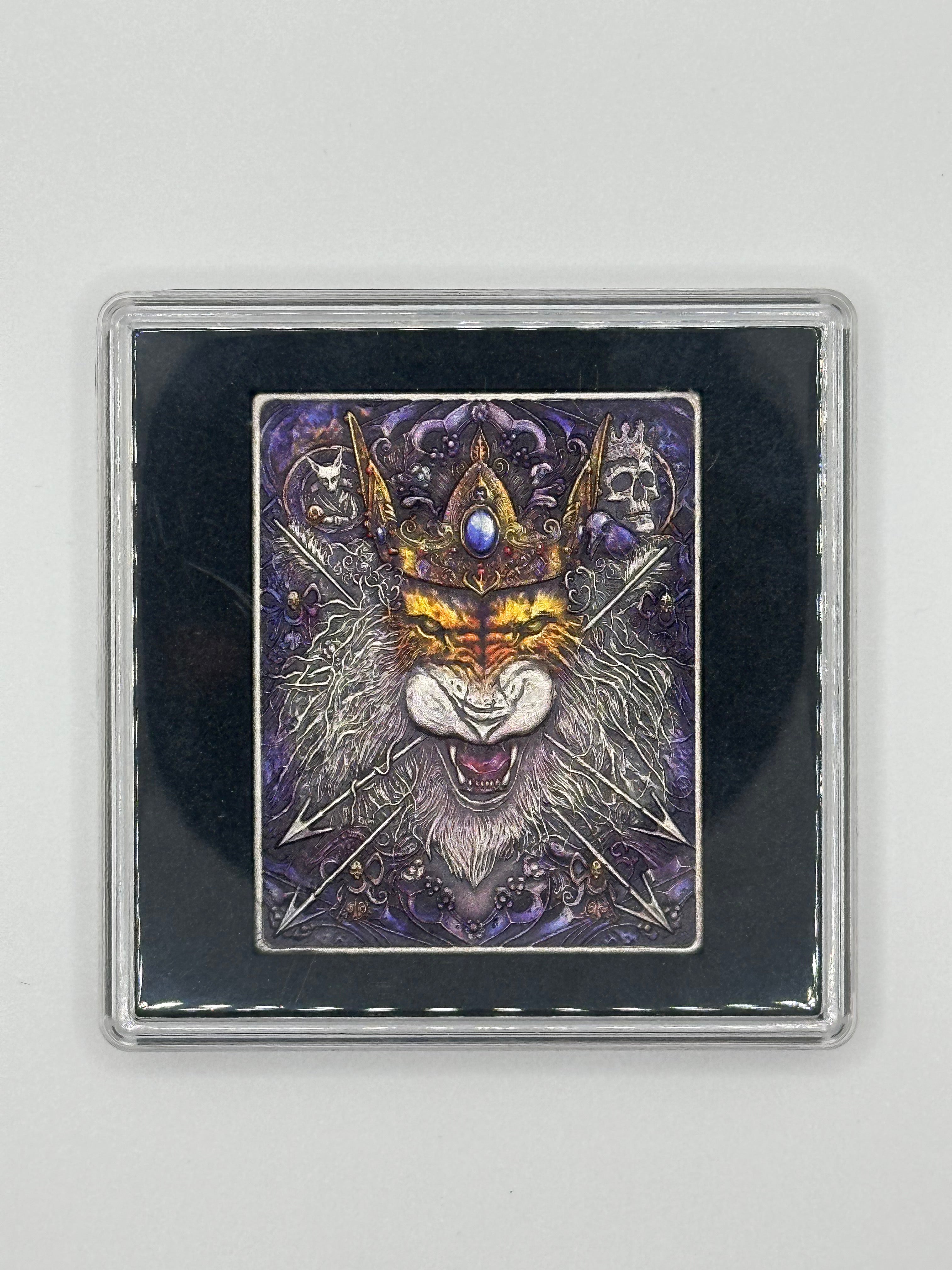 2024 Niue Dark Nature The Lion 50g .999 Silver Coin