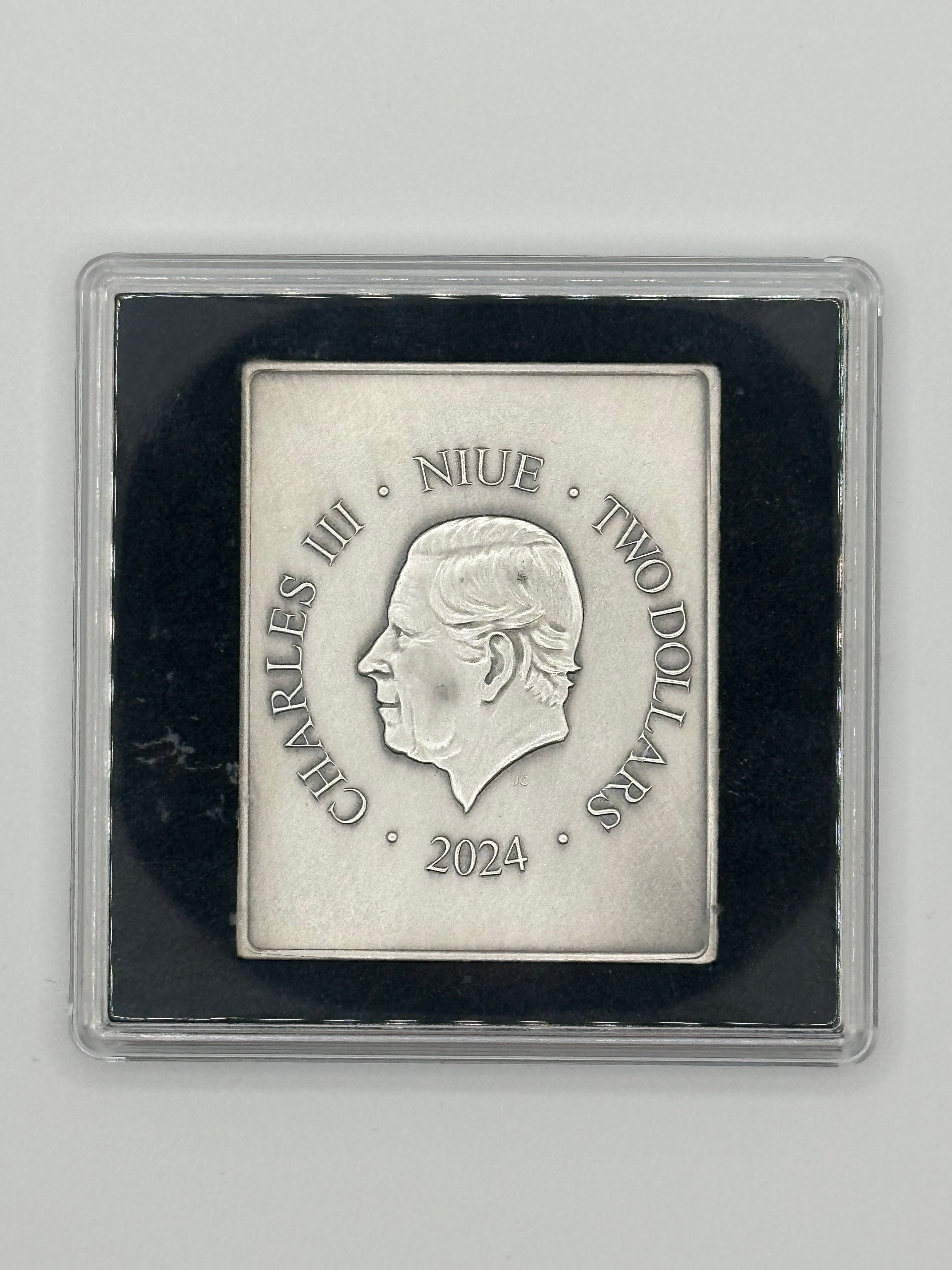 2024 Niue Dark Nature The Lion 50g .999 Silver Coin