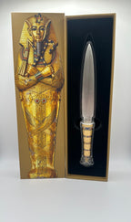 2025 Samoa 2oz Antique with Gold Gilding and Color King Tutankhamun’s Dagger .999 Silver Coin