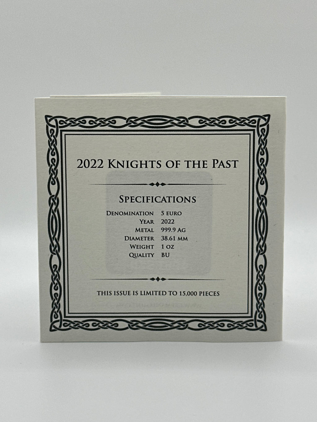 Knights of the Past 2022 1oz Silver Coin