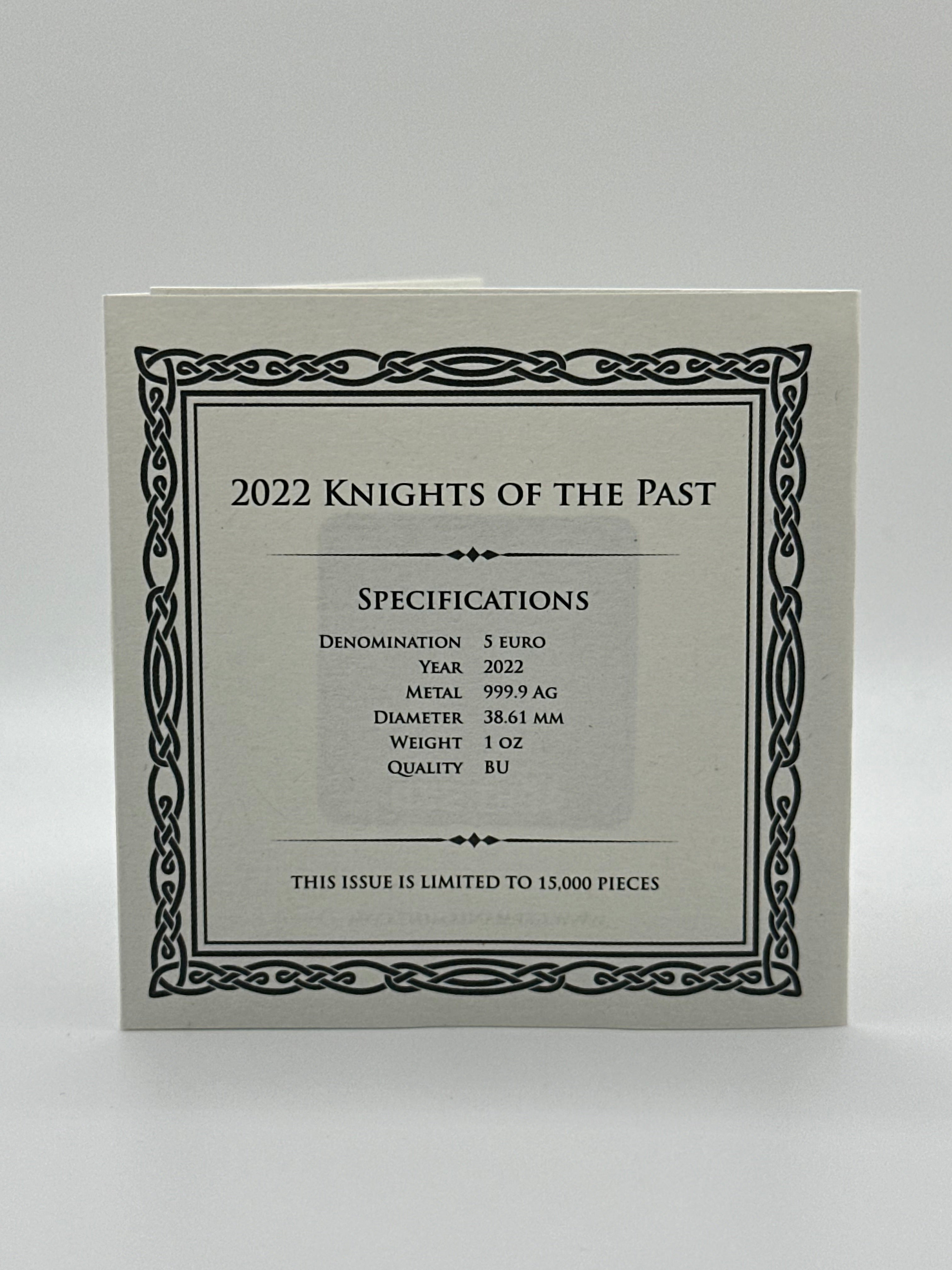 Knights of the Past 2022 1oz Silver Coin