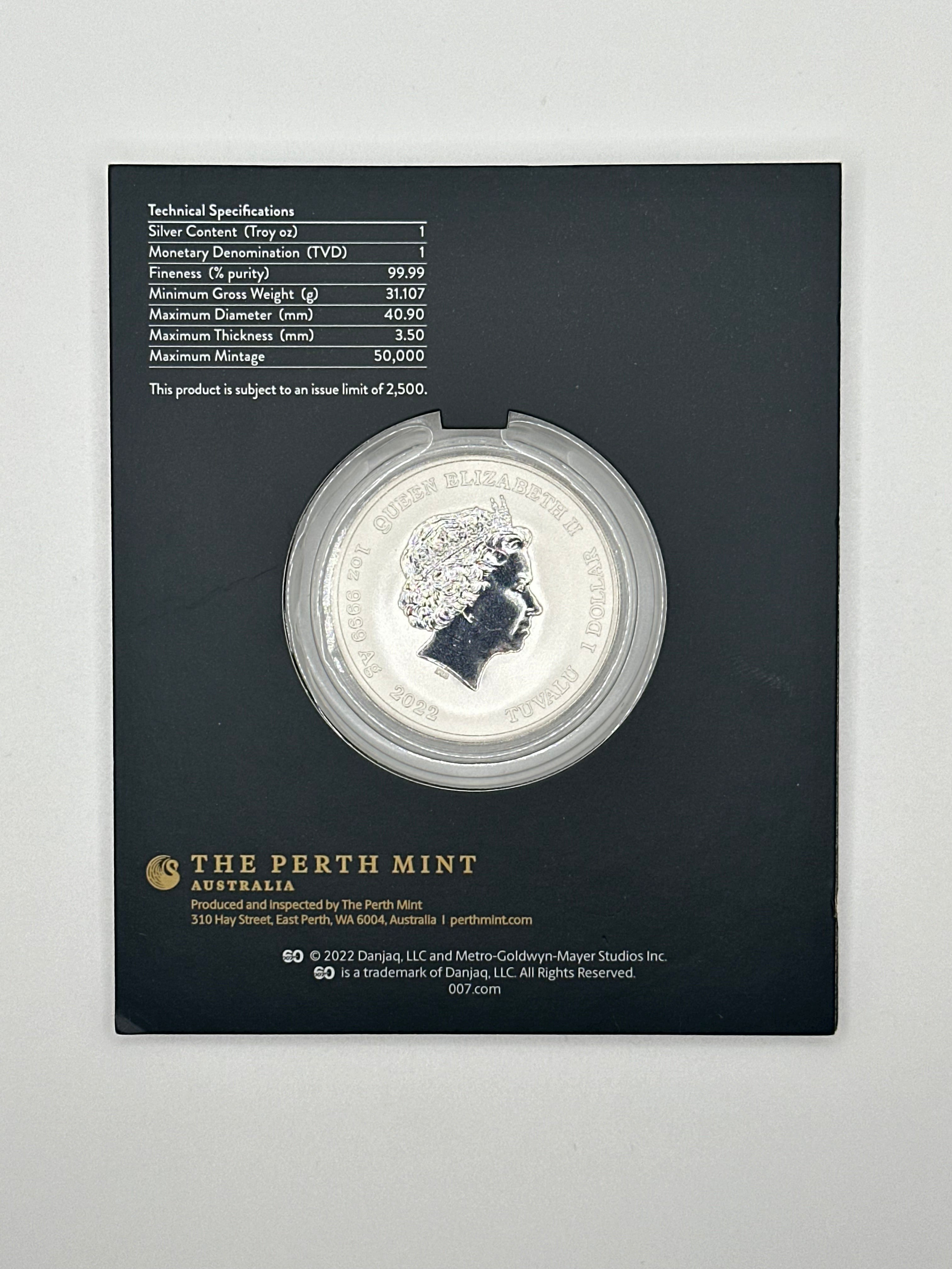James Bond 007 1oz Silver Coin - Perth Mint