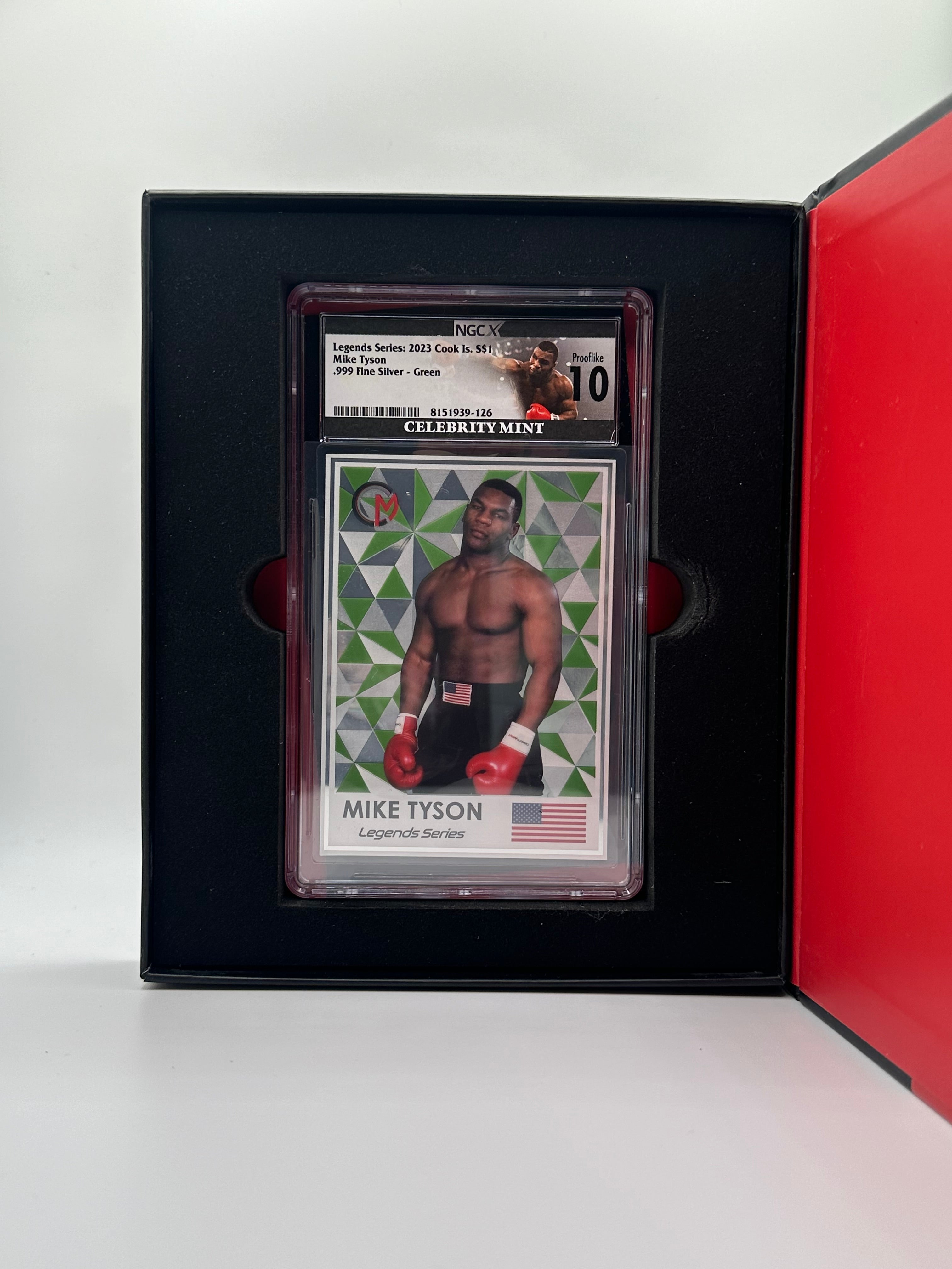 Legends Series: 2023 Cook Islands $1 Mike Tyson .999 Fine Silver 3g Celebrity Box