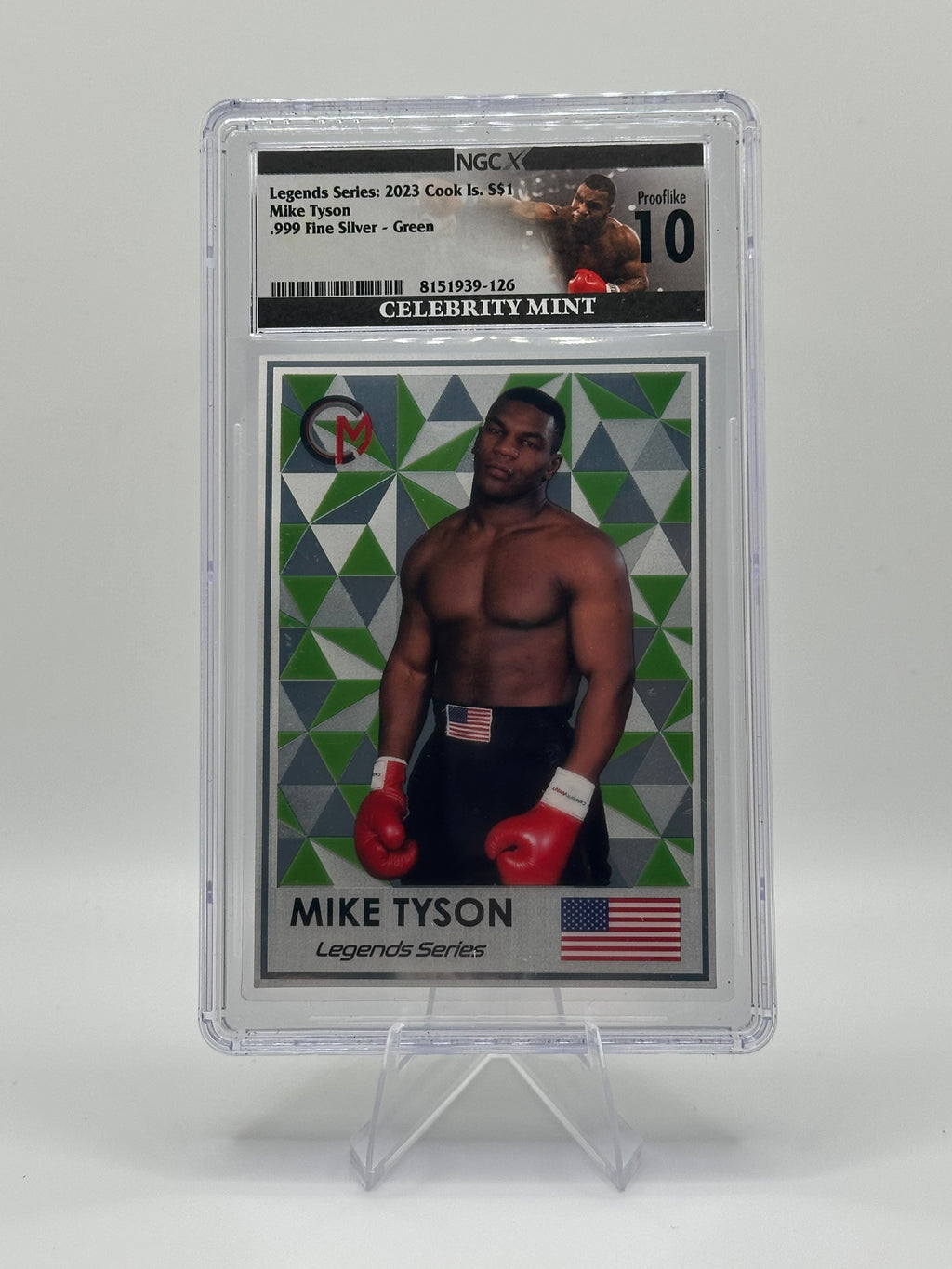 Legends Series: 2023 Cook Islands $1 Mike Tyson .999 Fine Silver 3g Celebrity Box