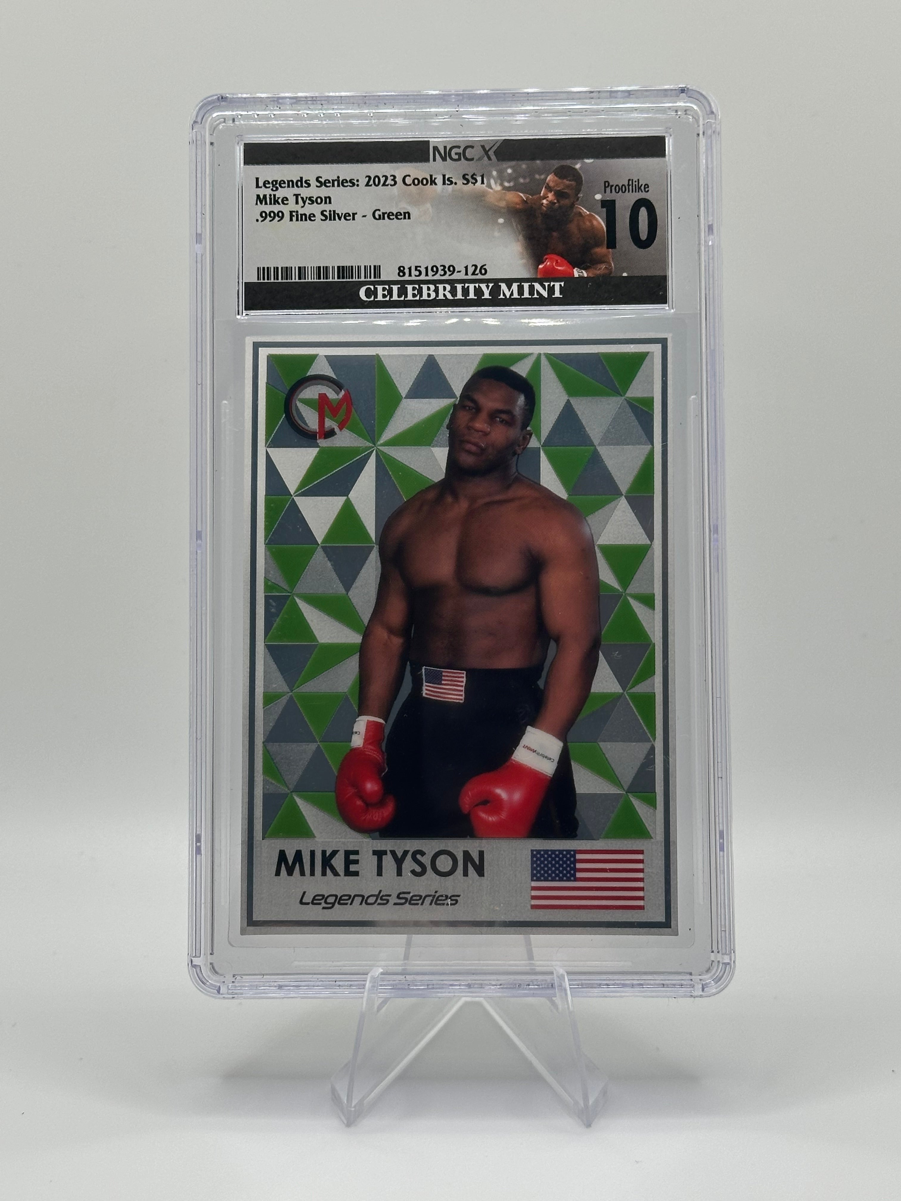 Legends Series: 2023 Cook Islands $1 Mike Tyson .999 Fine Silver 3g Celebrity Box
