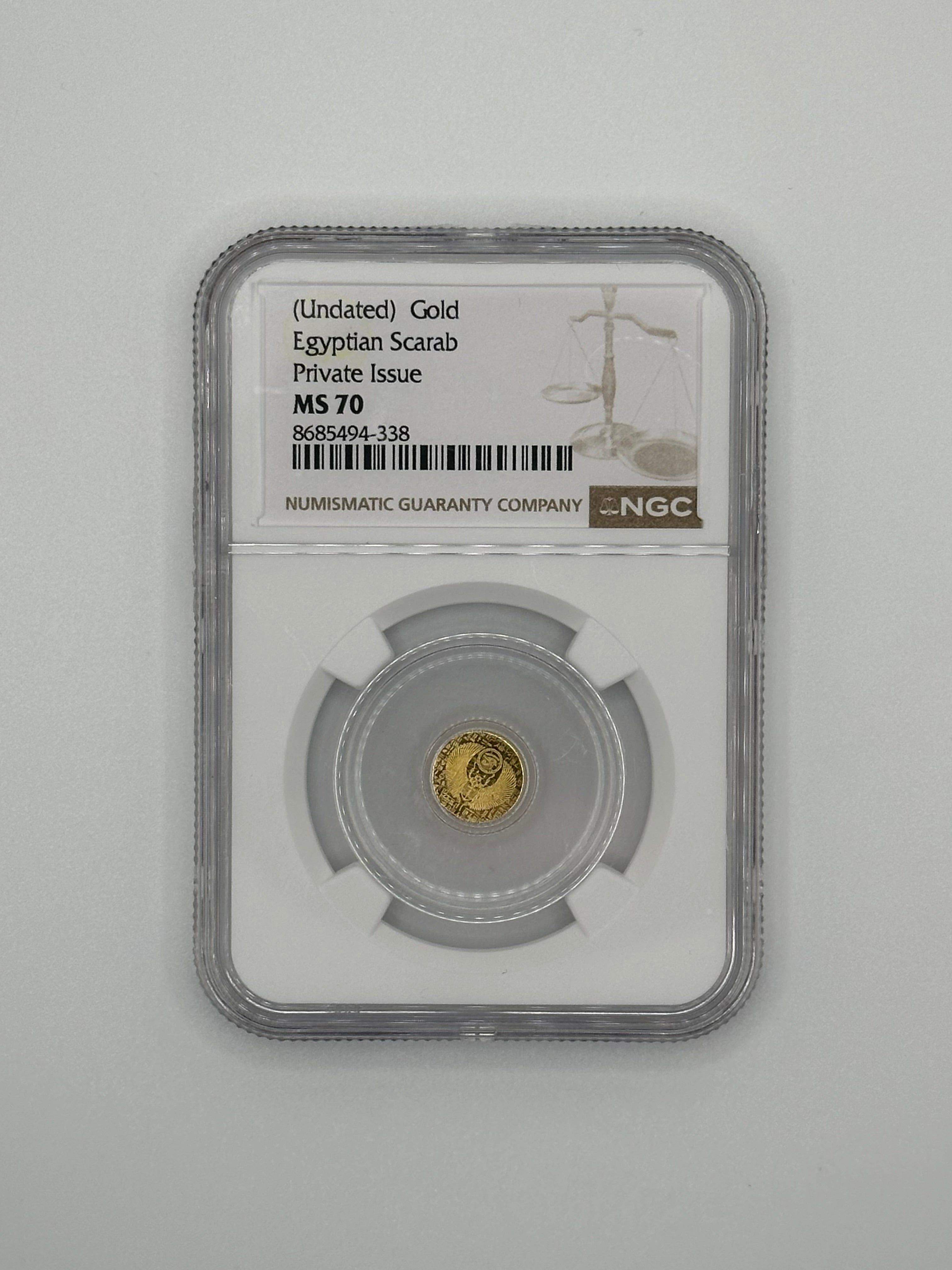 NGC MS70 King Tutankhamun Fractional Gold Coin – 1/200 oz Gold