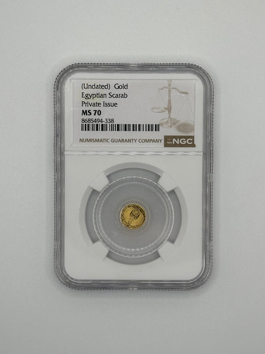 NGC MS70 King Tutankhamun Fractional Gold Coin – 1/200 oz Gold