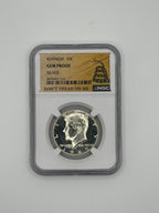 NGC GEM Proof Kennedy Half Dollar – “Don’t Tread on Me” | 40% Silver
