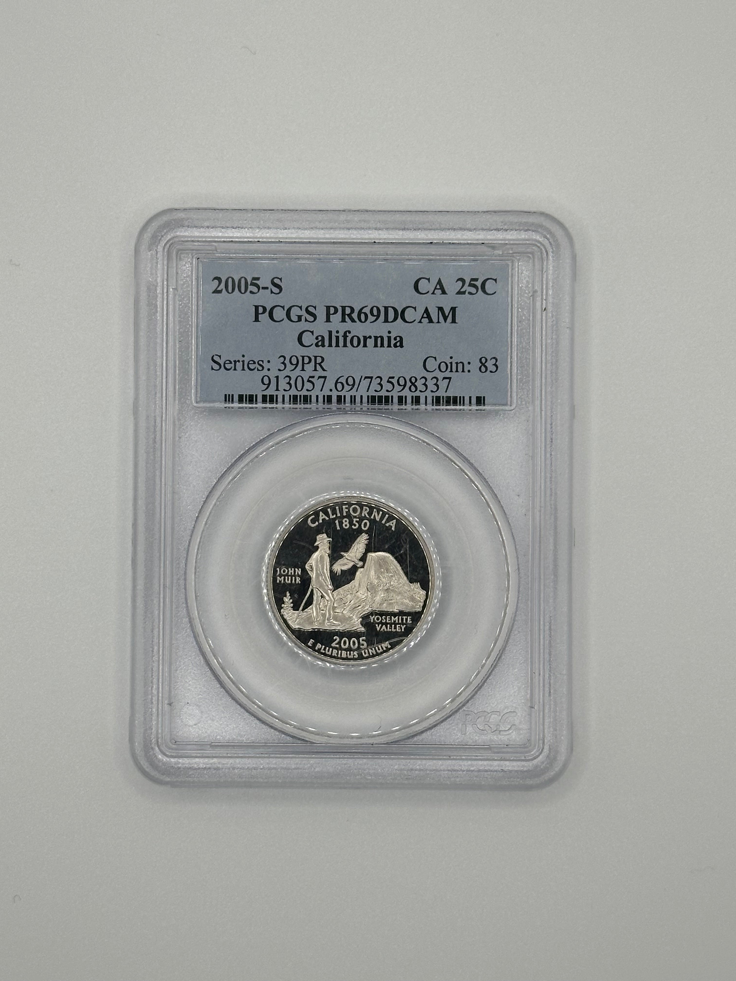 2005-S California State Quarter – PCGS PR69DCAM | Clad Proof