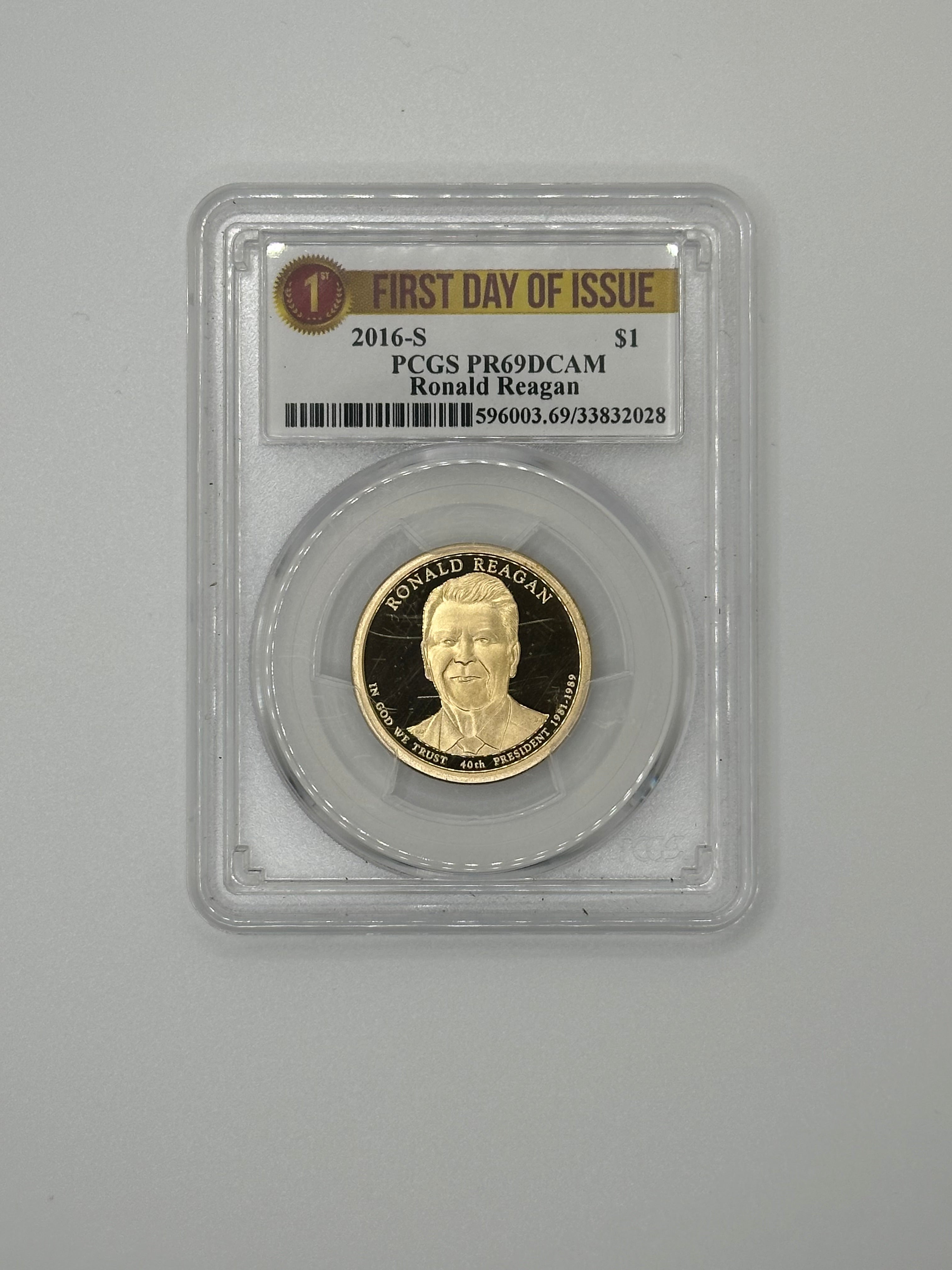 2016-S Ronald Reagan Presidential Dollar – PCGS PR69DCAM | Clad Proof