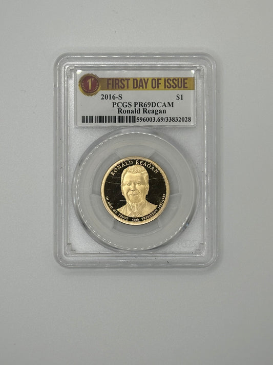 2016-S Ronald Reagan Presidential Dollar – PCGS PR69DCAM | Clad Proof