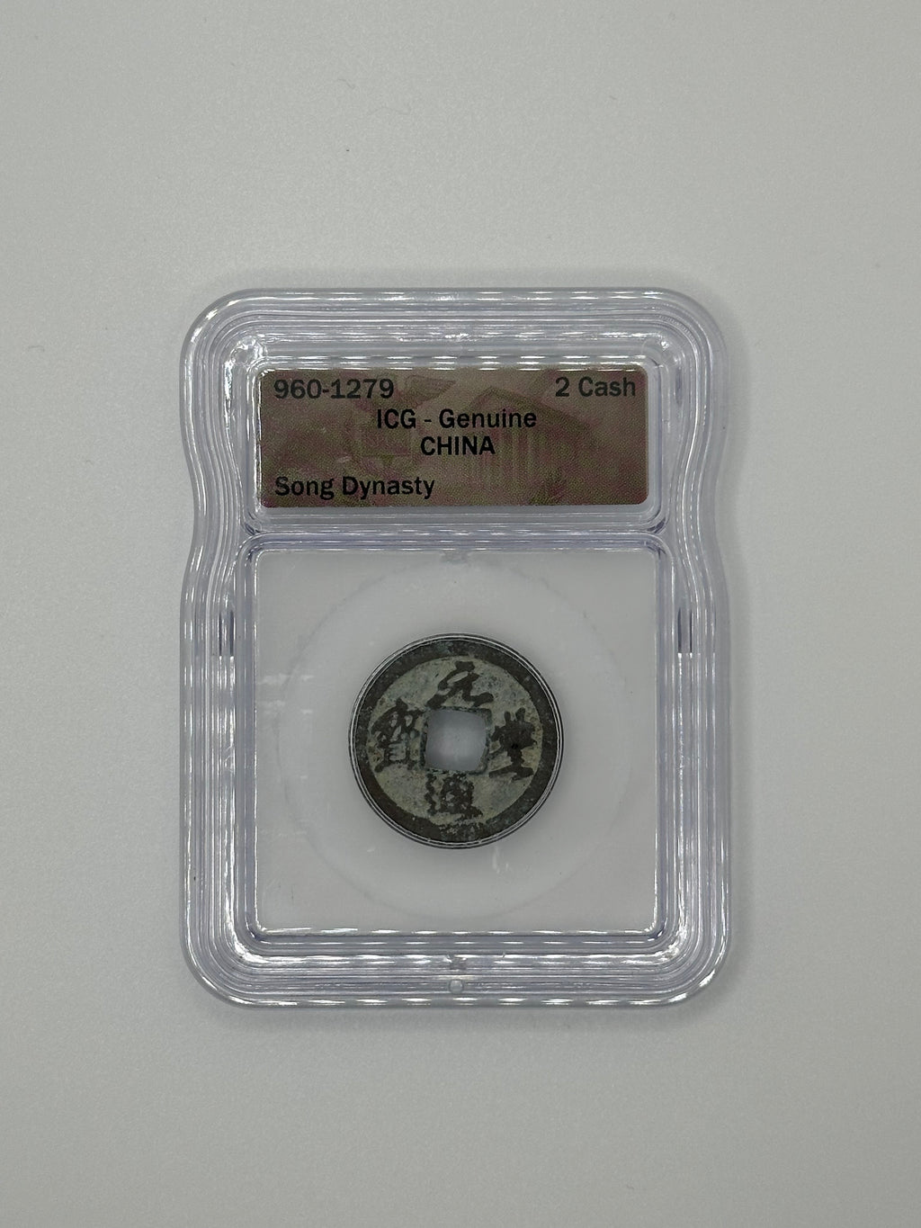 China Song Dynasty (960–1279) 2 Cash – ICG Genuine | Ancient Chinese Coin