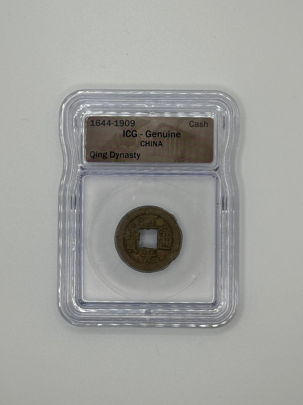China Qing Dynasty (1644–1909) Cash Coin – ICG Genuine | Ancient Chinese Coin