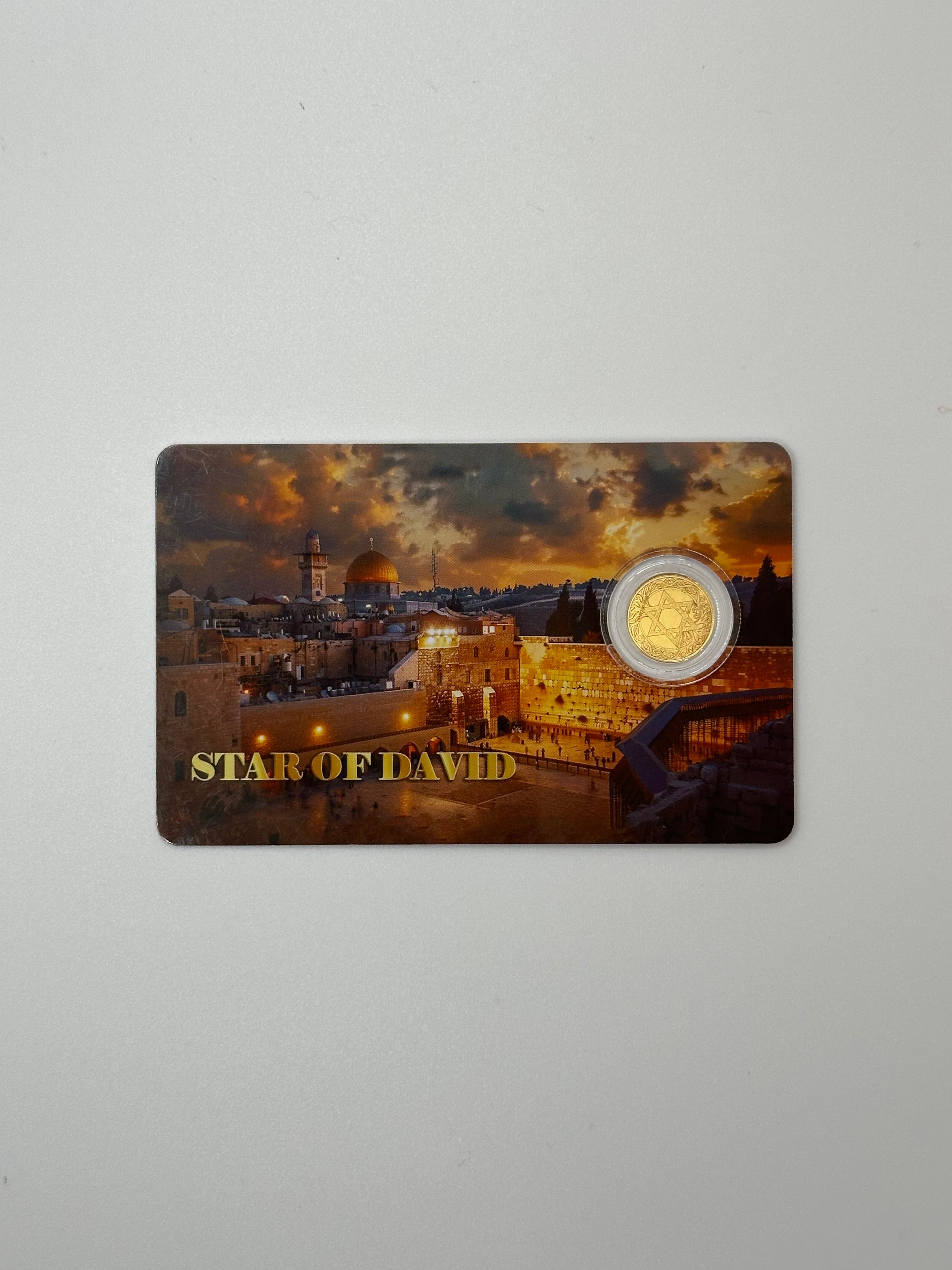 Star of David Fractional Gold Coin – 1/1000 oz Gold | Presented in Card
