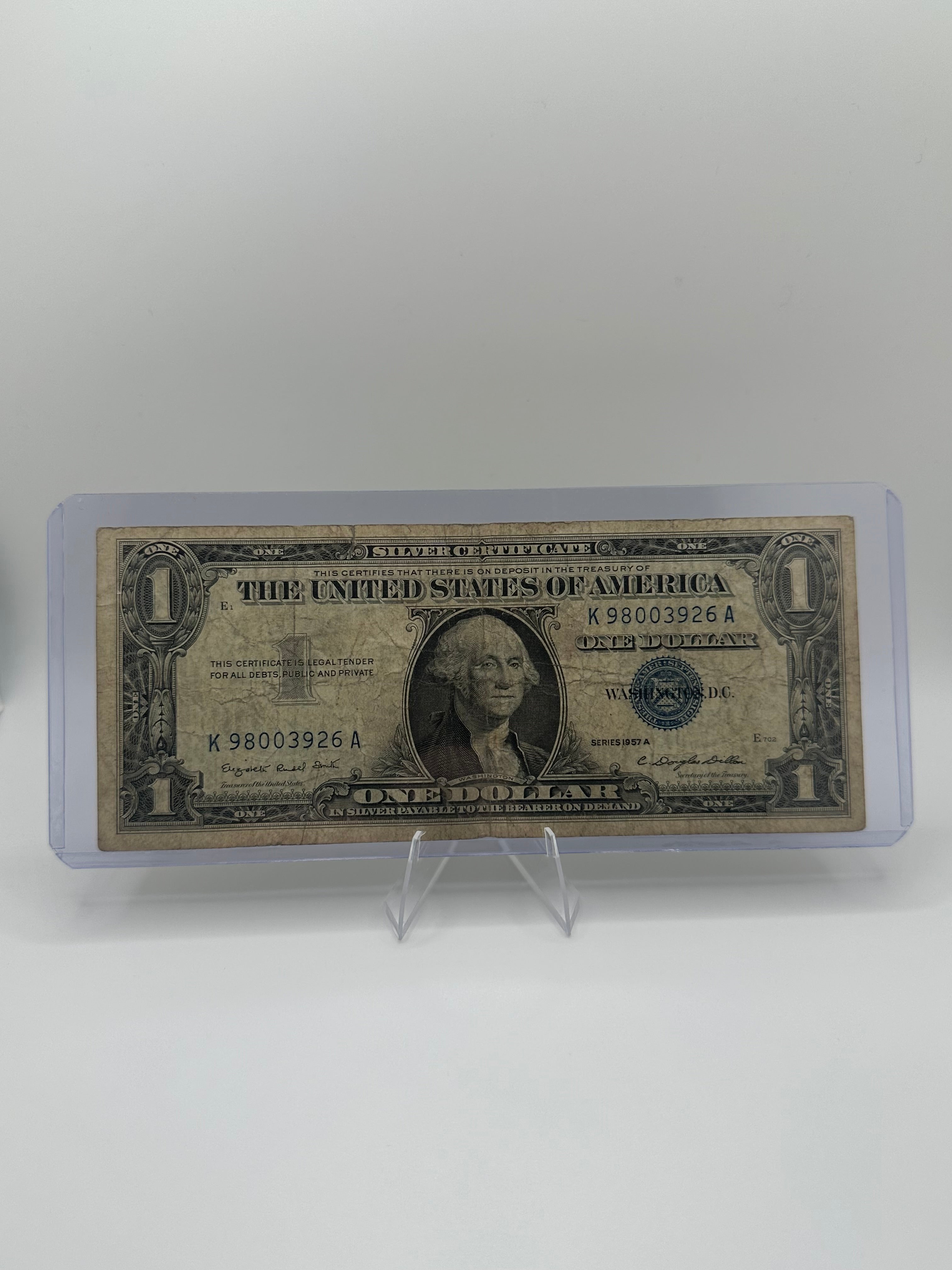 $1 Silver Certificate – Random Year, Raw Circulated