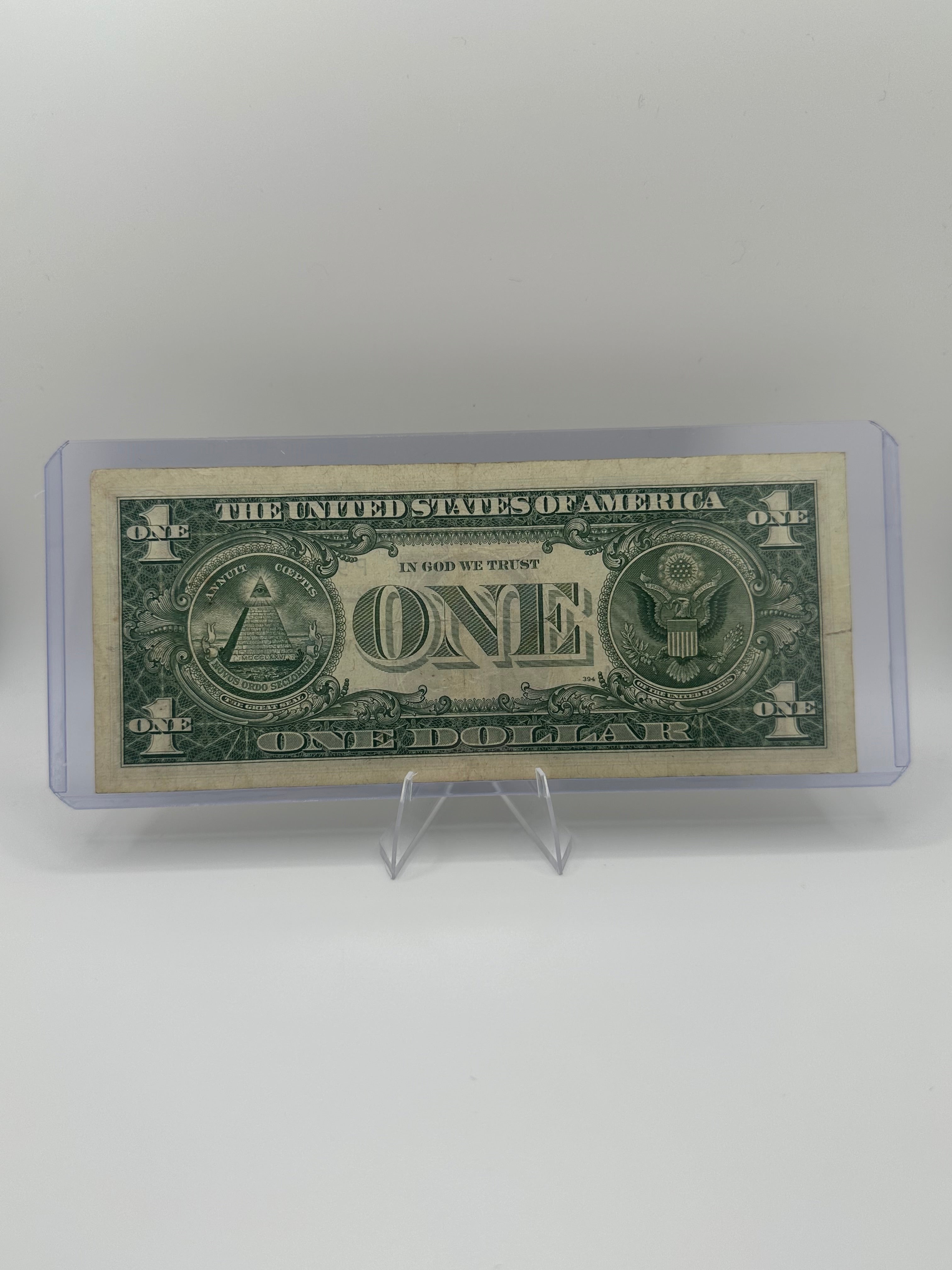 $1 Silver Certificate – Random Year, Raw Circulated
