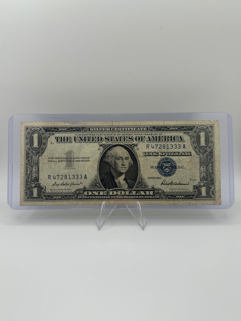 $1 Silver Certificate – Random Year, Raw Circulated