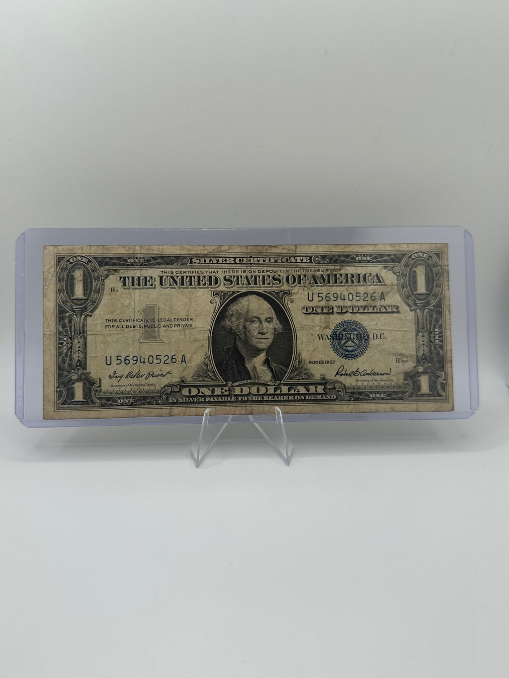 $1 Silver Certificate – Random Year, Raw Circulated
