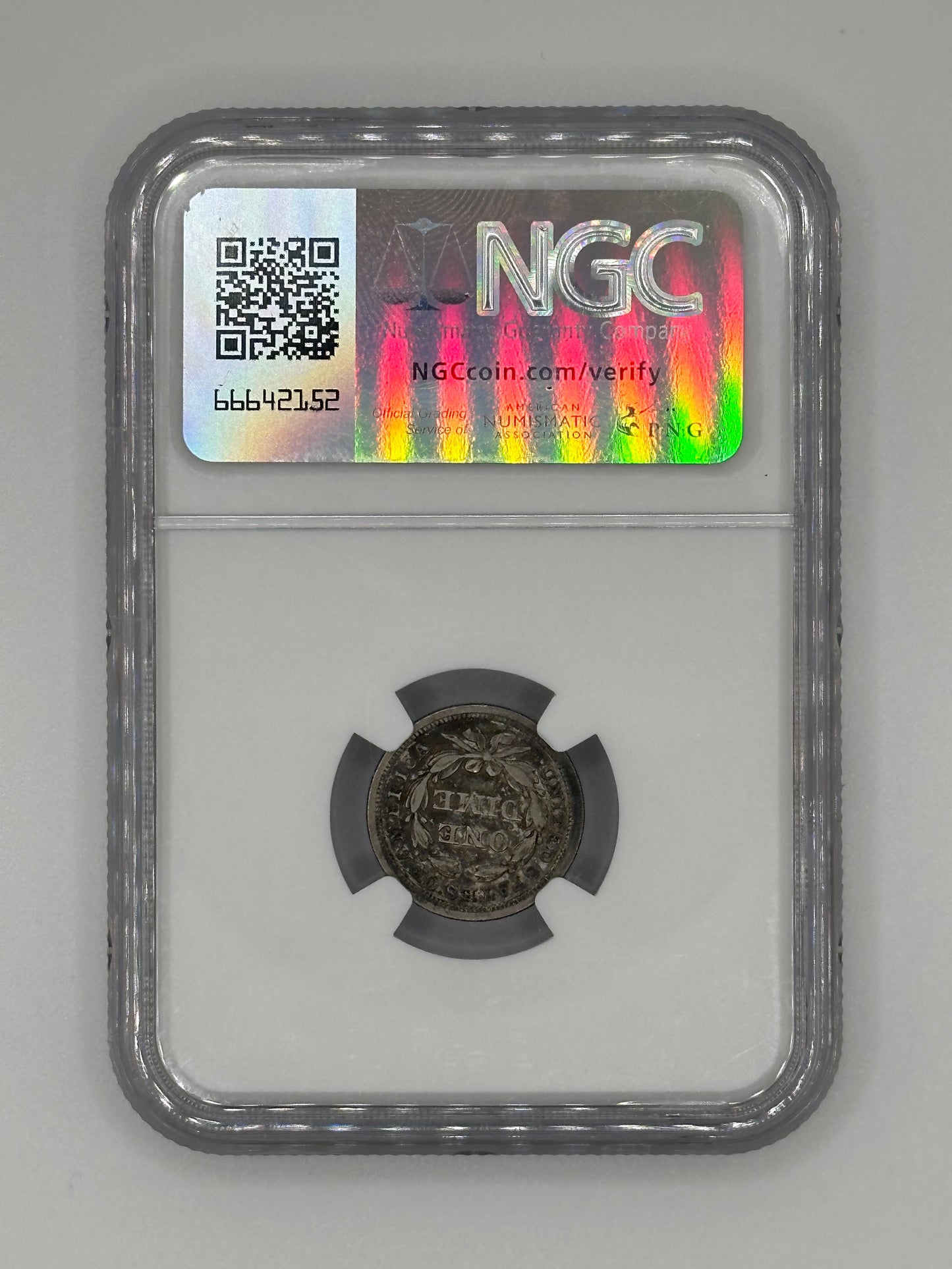 1843 10C Dime VF35 NGC Slab